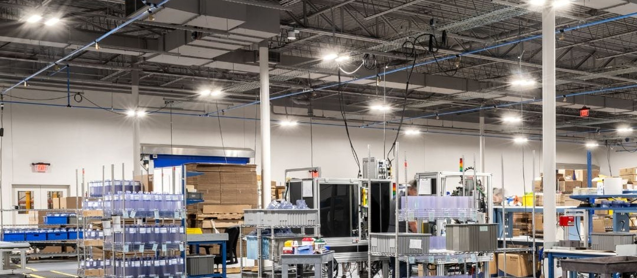 Epoxy floor in a manufacturing facility